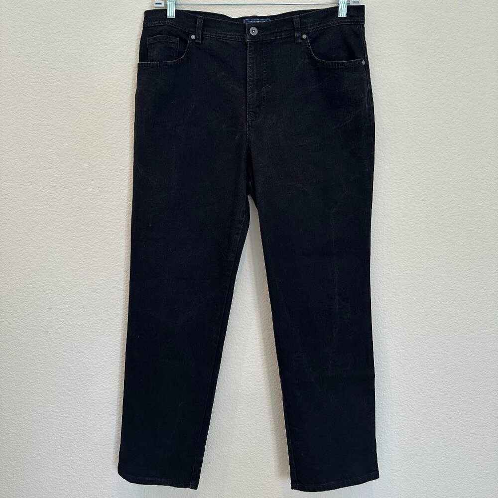 Charter Club Jean Shop Classic Straight Black Jeans